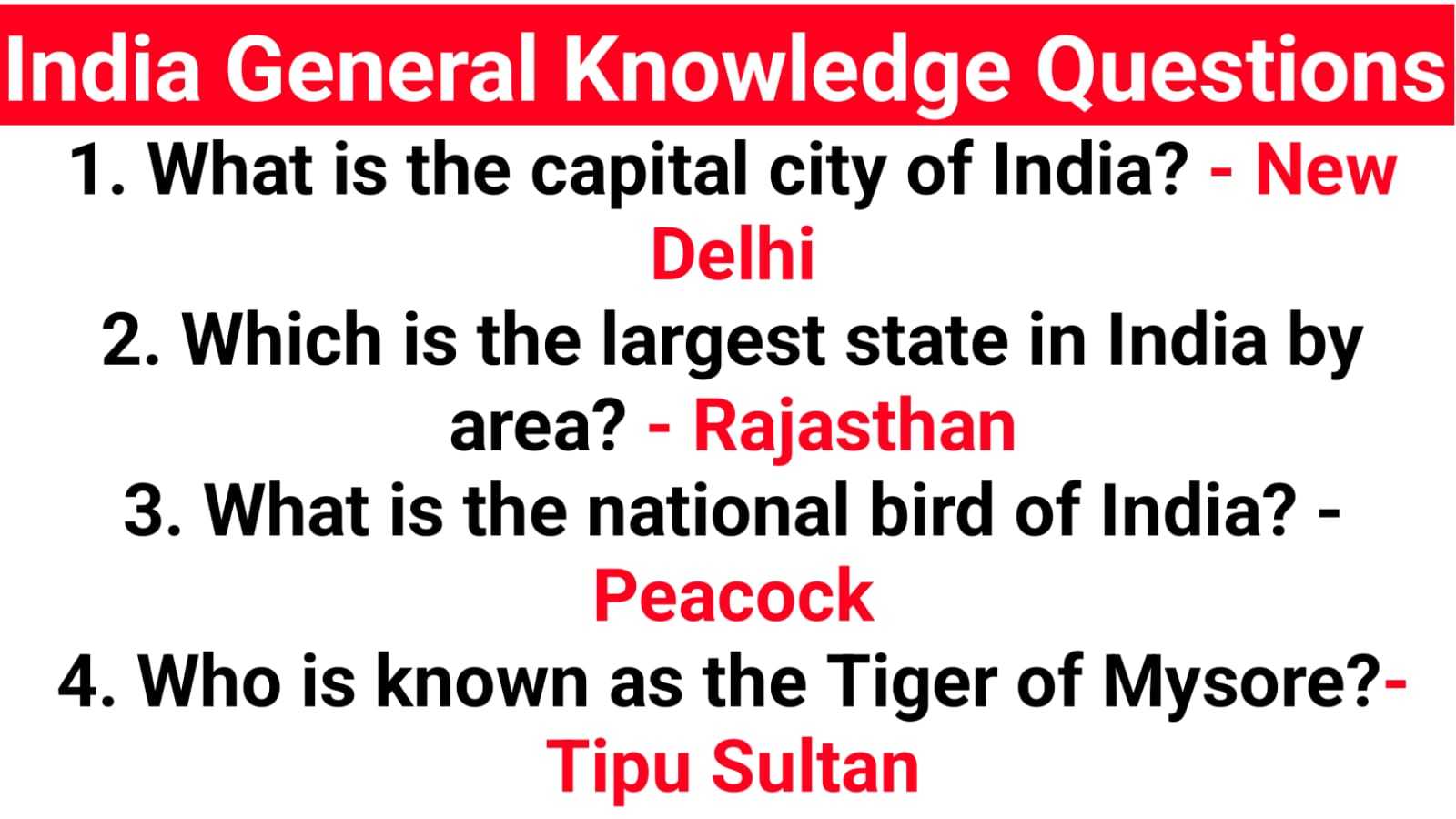 India General Knowledge Questions With Answers With Pdf Gk Get